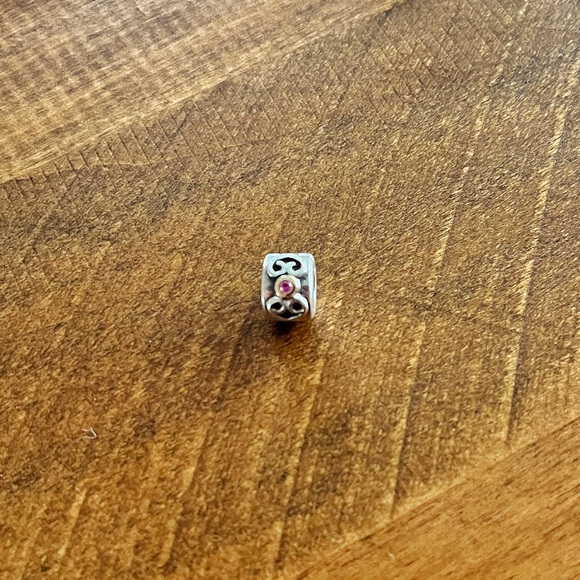 Pandora Double Scroll Heart Charm - Picture 2 of 6